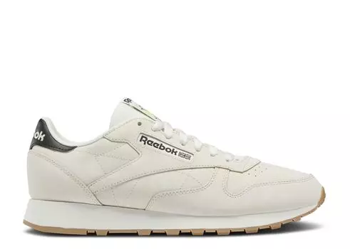 Кроссовки Reebok Classic Leather 'Alabaster Black', кремовый