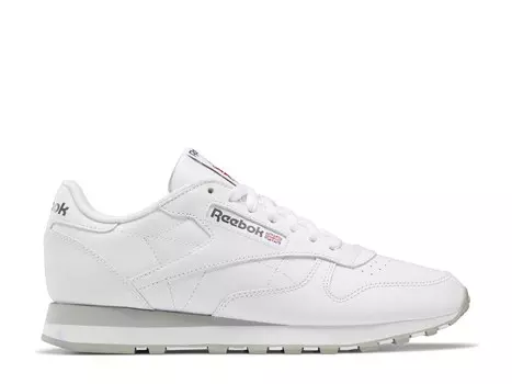 Кроссовки Reebok Classic Leather, белый/серый