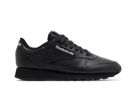Кроссовки Reebok Classic Leather Black Pure Grey, черный