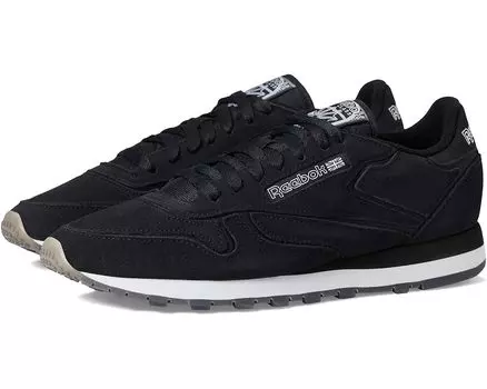 Кроссовки Reebok Classic Leather, черный/белый