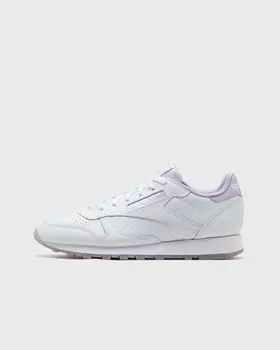 Кроссовки Reebok Classic Leather, цвет ftwr white/ftwr white/purple oasis