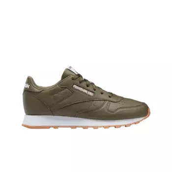 Кроссовки Reebok Classic Leather Grade School, зеленый