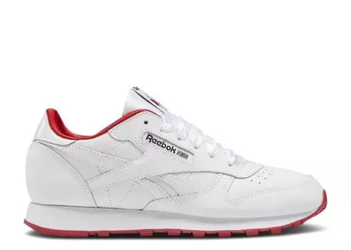 Кроссовки Reebok CLASSIC LEATHER J 'WHITE VECTOR RED', белый