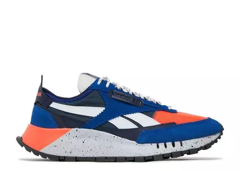 Кроссовки Reebok Classic Leather Legacy 'Collegiate Royal Orange Speckle', синий