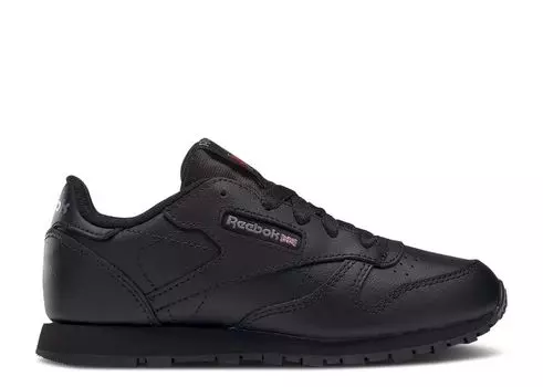 Кроссовки Reebok Classic Leather Little Kid 'Triple Black', черный