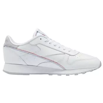 Кроссовки Reebok Classic Leather Make It Yours, белый/голубой/красный