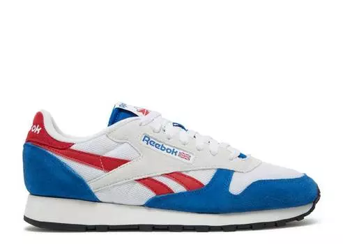 Кроссовки Reebok CLASSIC LEATHER 'MAKE IT YOURS - WHITE VECTOR RED BLUE', синий