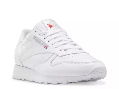 Кроссовки Reebok Classic Leather — мужские, белые