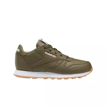 Кроссовки Reebok Classic Leather Preschool, зеленый