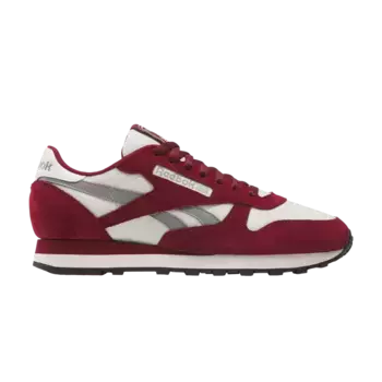 Кроссовки Reebok Classic Leather Rich Maroon, красный
