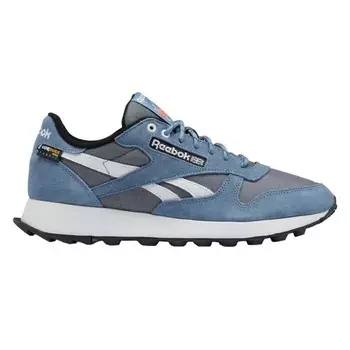 Кроссовки Reebok Classic Leather, серо-голубой/мультиколор