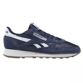 Кроссовки Reebok Classic Leather, синий/белый