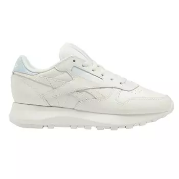 Кроссовки Reebok Classic Leather SP Women's, белый/бледно-голубой