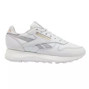 Кроссовки Reebok Classic Leather SP Women's, серый/белый/золотистый