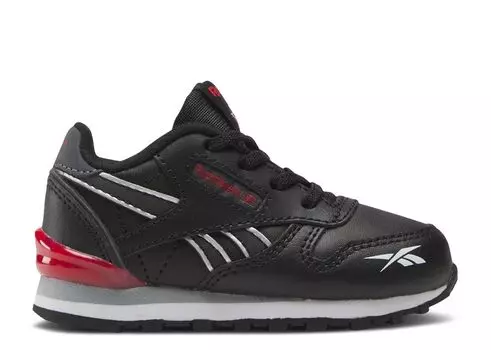 Кроссовки Reebok Classic Leather Step 'N' Flash Toddler 'Black Vector Red', черный