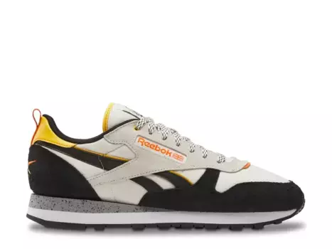 Кроссовки Reebok Classic Leather Suede, черные/серые/белые