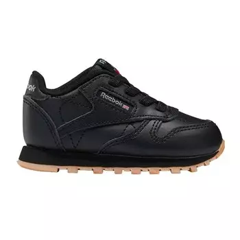 Кроссовки Reebok Classic Leather Toddler, черный/бежевый