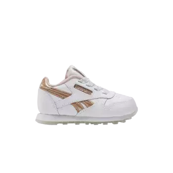 Кроссовки Reebok Classic Leather Toddler White Rose Gold, белый