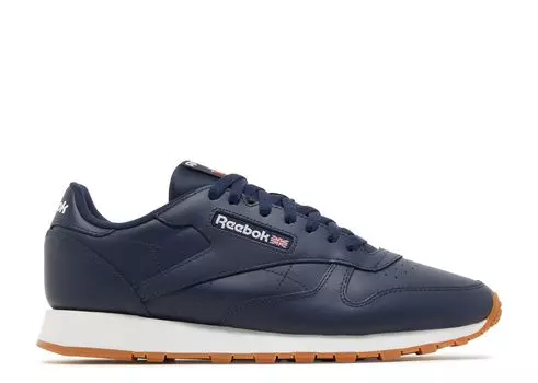 Кроссовки Reebok Classic Leather 'Vector Navy Gum', синий