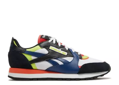 Кроссовки Reebok Classic Leather 'White Black Dynamic Red', белый