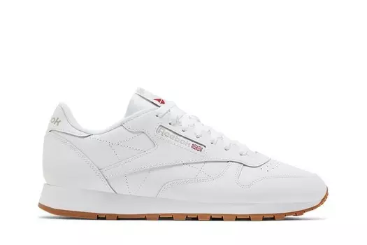 Кроссовки Reebok Classic Leather White Grey Gum, белый