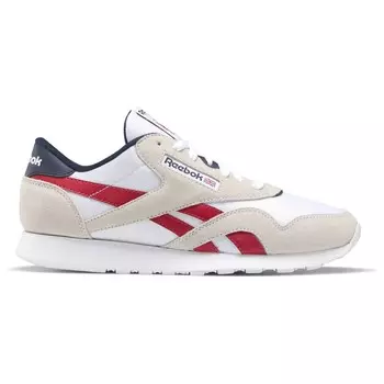 Кроссовки Reebok Classic Nylon, цвет Cloud White/Flash Red/Vector Navy