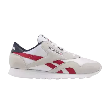 Кроссовки Reebok Classic Nylon Flash Red Vector Navy, белый
