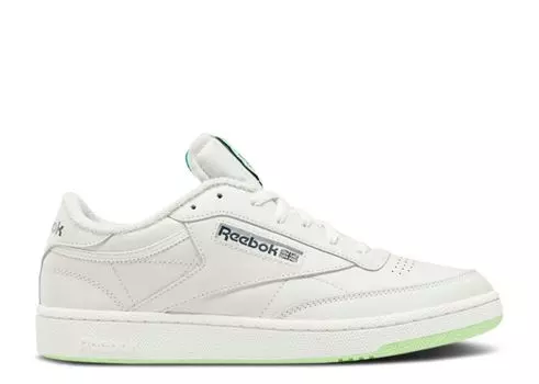 Кроссовки Reebok Club C 85 'Chalk Neon Mint', белый