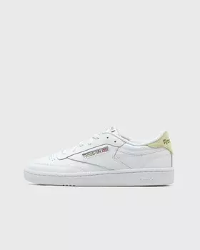 Кроссовки Reebok Club C 85, цвет white/white/citrus glow