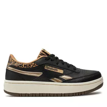 Кроссовки Reebok Club C 85 Double Revenge GY4876 Core Black/Sahara/Gold Metallic, черный