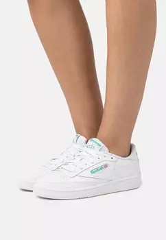 Кроссовки Reebok Club C 85, обувь белый / зеленый