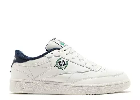 Кроссовки Reebok Club C 85 'Og Crest - Chalk Vector Navy', белый