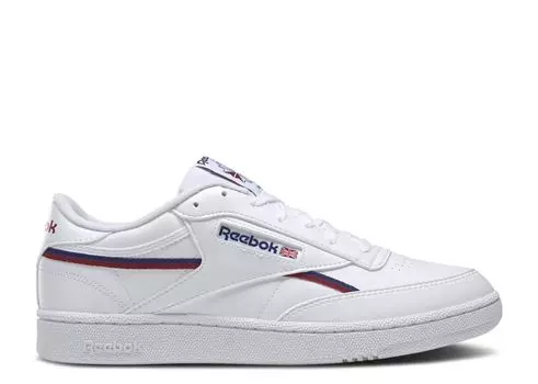 Кроссовки Reebok Club C 85 Vegan 'White Classic Burgundy', белый