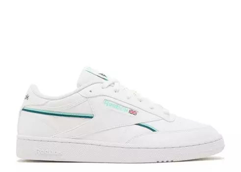 Кроссовки Reebok Club C 85 Vegan 'White Hint Mint', белый