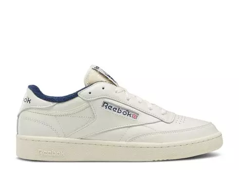 Кроссовки Reebok Club C 85 Vintage 'Chalk Vector Navy', кремовый