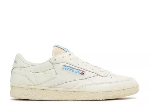 Кроссовки Reebok Club C 85 Vintage 'Chalk Essential Blue', кремовый