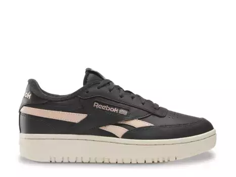Кроссовки Reebok Club C Double — женские, черные/розовые
