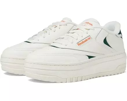 Кроссовки Reebok Club C Extra, цвет Dark Green/Pump Orange/Chalk