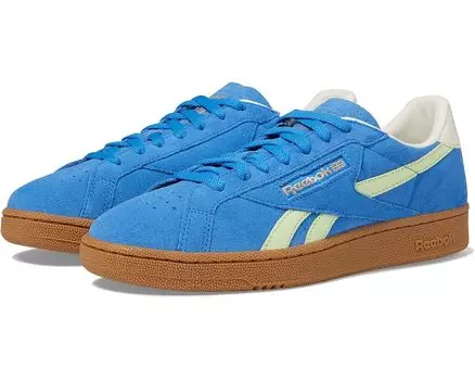 Кроссовки Reebok Club C Grounds UK, цвет Kinetic Blue/Astro Lime/Vintage Chalk