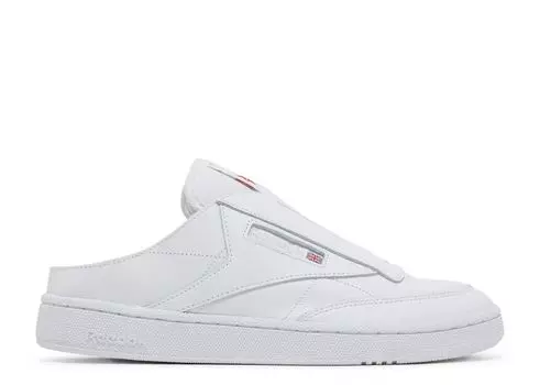 Кроссовки Reebok Club C Laceless Mule 'Triple White', белый
