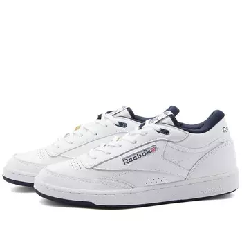 Кроссовки Reebok Club C Mid II Vintage, белый/темно-синий