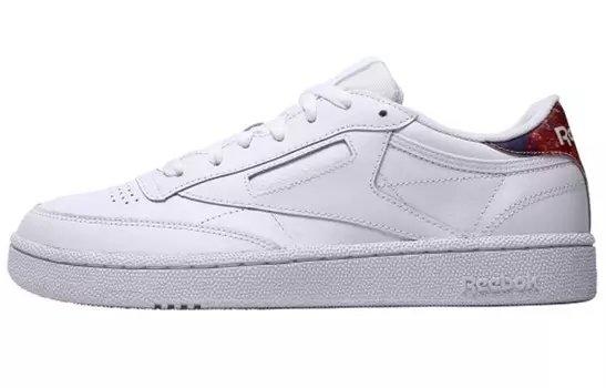 Кроссовки Reebok Club C Series Skateboard Shoes Unisex Low-Top White/Rainbow