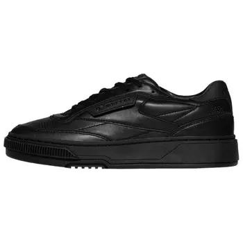 Кроссовки Reebok Club C Skateboarding Shoes Men Low-top Black, черный