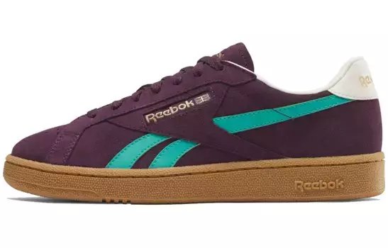 Кроссовки Reebok Club C Skateboarding Shoes Unisex Low-top Wine Red/blue, цвет Burgundy