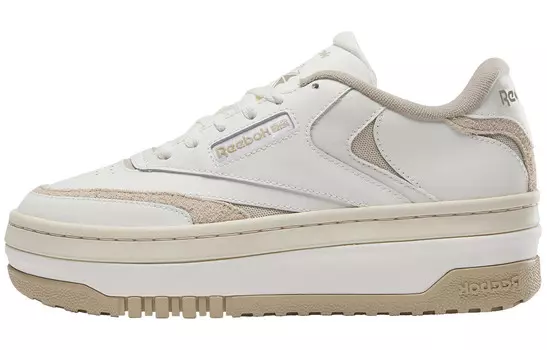 Кроссовки Reebok Club C Skateboarding Shoes Women's Low-top Beige/White, цвет Off White