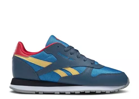Кроссовки Reebok Dc Comics X Classic Leather Big Kid 'Superboy And Supergirl', синий