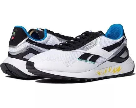 Кроссовки Reebok Jetsons meet Flintstones Classic Leather Legacy AZ, цвет White/Black/Persian Blue