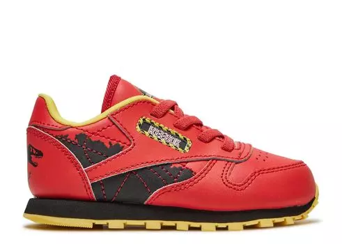 Кроссовки Reebok Jurassic Park X Classic Leather Toddler 'Ian Malcolm', красный