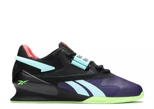 Кроссовки Reebok LEGACY LIFTER 2 'BLACK NEON MINT', черный