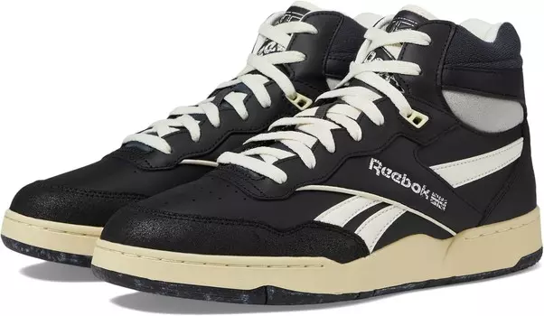 Кроссовки Reebok Lifestyle BB 4000 II Mid, цвет Black/Grey 6/Chalk